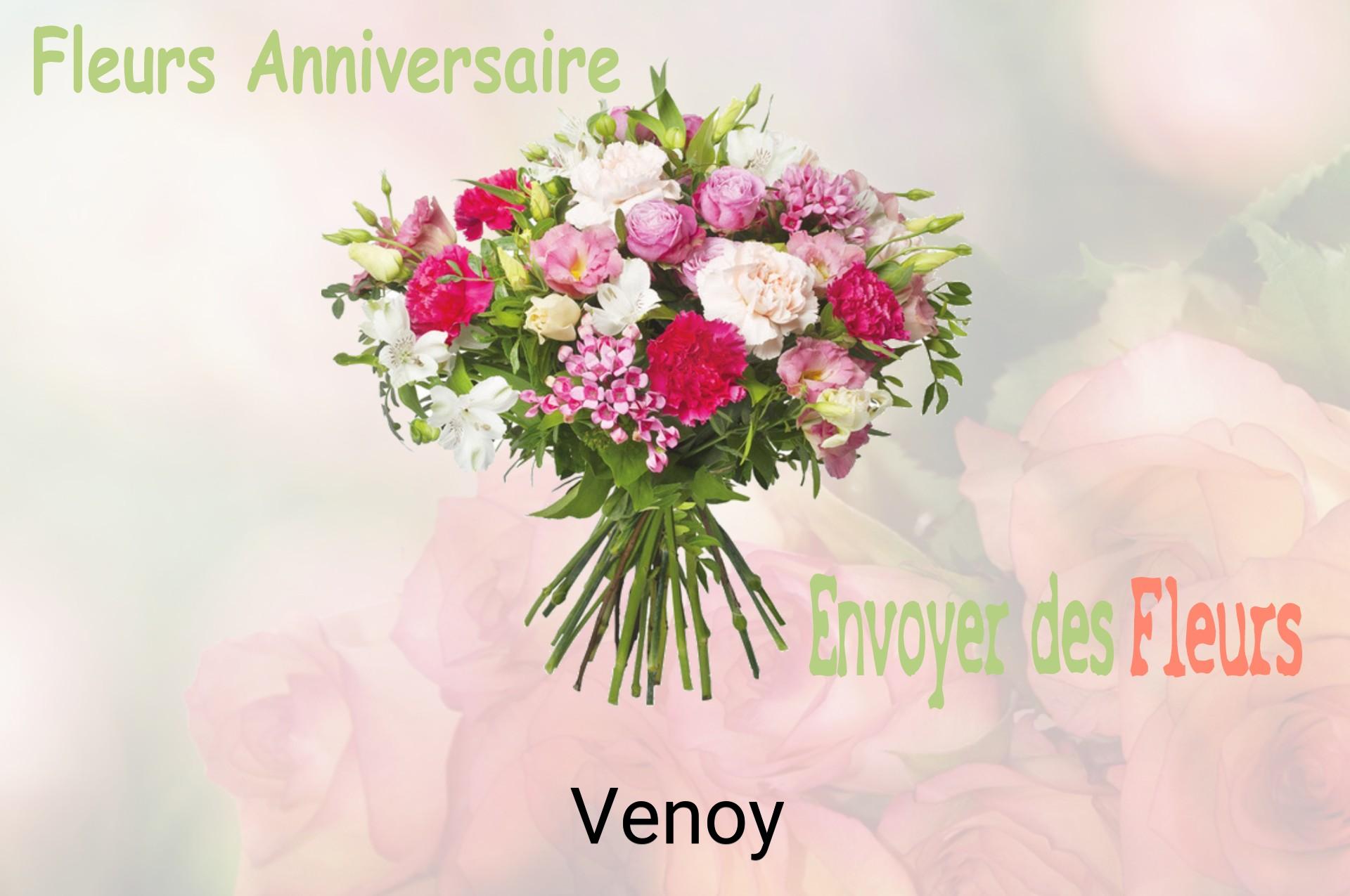 Bouquet de fleurs d’anniversaire livré à Venoy