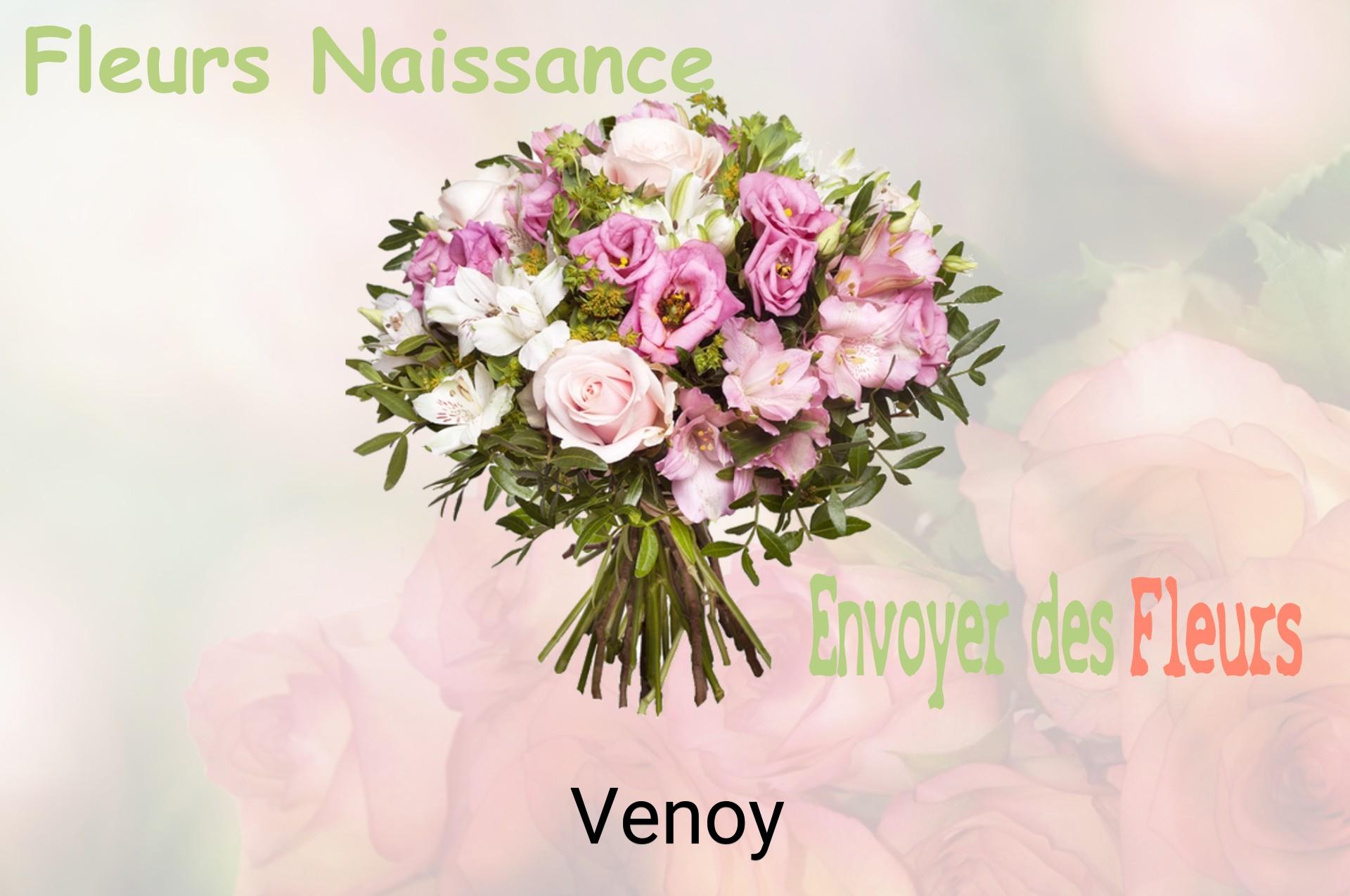 Bouquet de fleurs de naissance livré à Venoy
